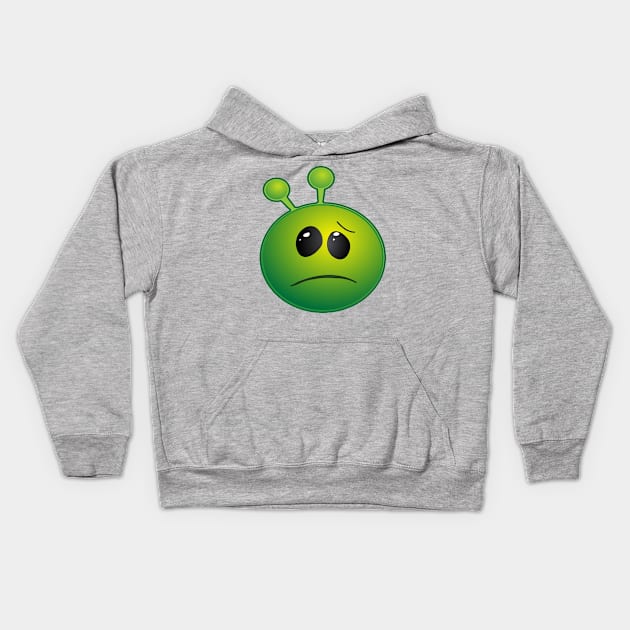Funny Alien Monster ET Extraterrestrial Martian Green Man Emoji for Women, Men and Kids 5 Kids Hoodie by PatrioTEEism